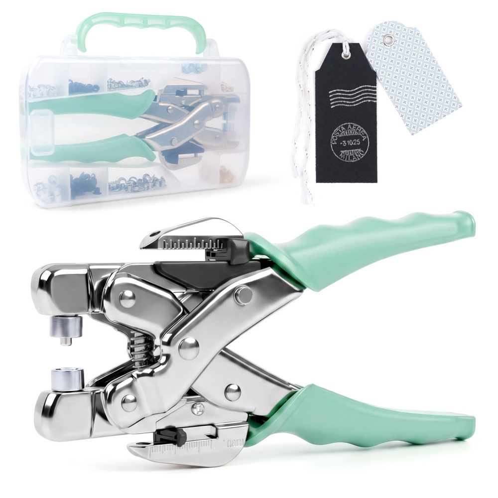 Pliers - Ösenwerkzeug-Set, Handlochzange, Schnallenknöpfe, Metallfarbene Zange, Handpresszange,