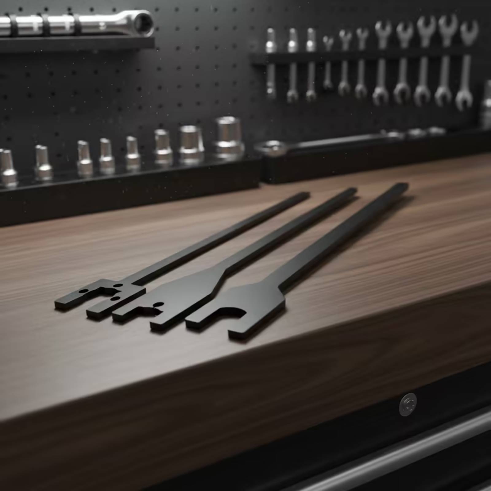 Wrench Set - 3-teiliges Lüfterkupplungs-Schlüsselset, dünner Lüfterkupplungs-Schraubenschlüssel, Autoreparatur-Schlüssel aus