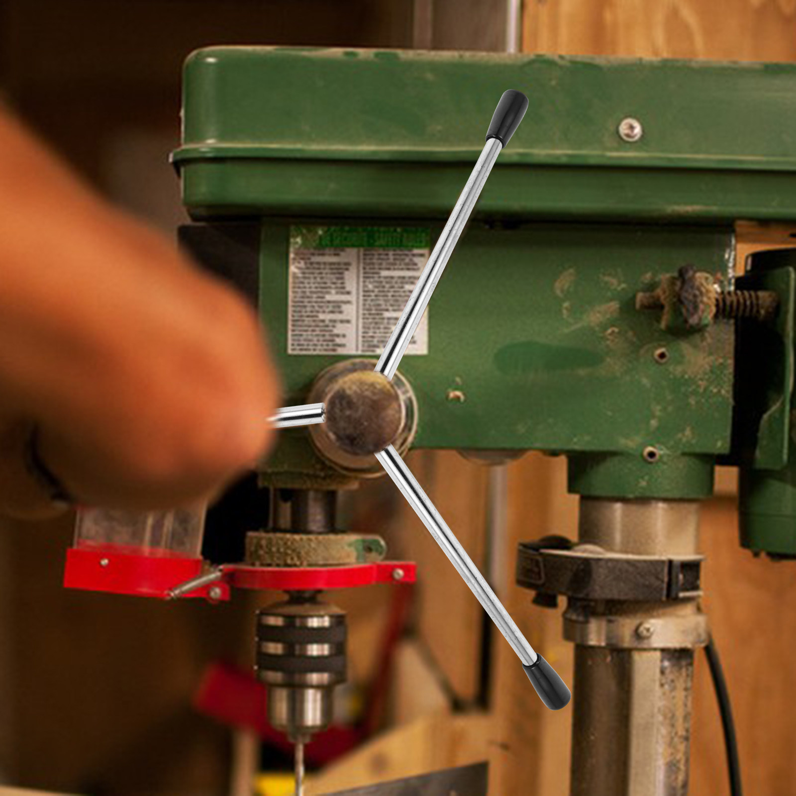 Drill Press - 2 Stück Bohrmaschinen-Handgriff M8, drehbarer Kurbelgriff,
