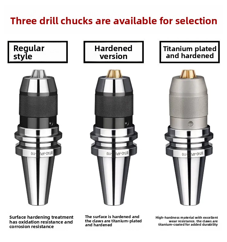 Drill Press - Original AUP Hochleistungs-Bohrfutter mit Schlüssel, Bohrfutteradapter